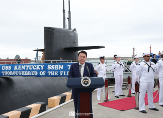 President Yoon makes historic tour of US missile-armed submarine