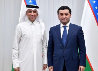 Uzbekistan Minister of Foreign Affairs Meets Qatar Ambassador