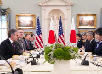 Japan, U.S. agree to work closely on China issues, for Taiwan peace