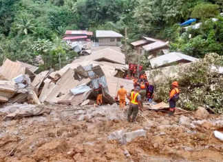 Philippines landslide death toll climbs to 55, dozens missing