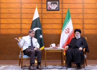 Seyed Ebrahim Raisi President of IR. Iran congratulated Mohammad Shahbaz Sharif on his election as IR. Pakistan PM.