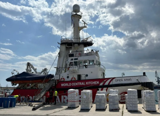 The Spanish ship Open Arms will carry 200 tons of food to Gaza in the new humanitarian corridor
