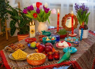Persian New Year celebrated in the ancient Persian civilization field in various countries worldwide