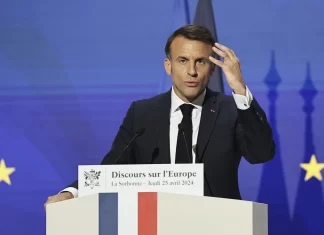Macron outlines his vision for Europe to become an assertive global power as war in Ukraine rages on