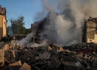 Russian forces launch missiles on Kharkiv, four injured, Ukrainian officials say