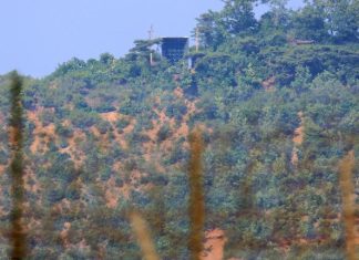 North Korea building roads, walls inside Demilitarized Zone