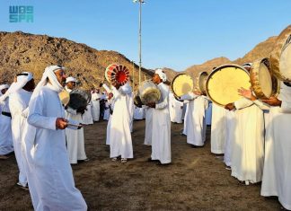 The art of playing the drums — a popular part of Najran cultural heritage