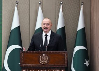President Ilham Aliyev and Prime Minister Muhammad Shehbaz Sharif made press statements