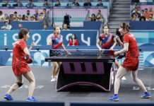 Japan table tennis teams advance to semifinals in Paris