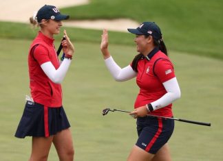 Nelly Korda leads Americans to a record-setting 6-2 margin on first day of Solheim Cup
