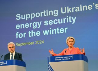 EU chief says in Kyiv to offer support ahead of winter