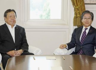 Japan ruling party proposes electing new PM on Oct. 1