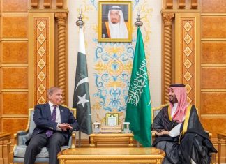 Saudi crown prince meets with global leaders including Pakistani PM, Jordanian counterpart