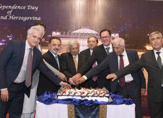 The Ambassador of Bosnia And Herzegovina, Emin Cohodarevic hosted a reception to celebrate 33rd Independence Day