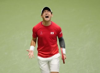 Japan defeats Britain to reach 2nd round of Davis Cup q’fiers
