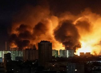 Kyiv comes under large-scale Russian drone and missile attack with explosions heard throughout city