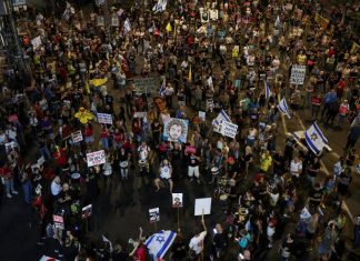 Thousands protest in Tel Aviv for release of Gaza hostages