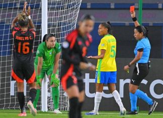 Ten-woman Brazil survive Colombia challenge in Copa goalless draw