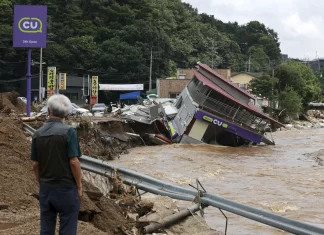 Heavy rains in South Korea leave 17 dead and 11 others missing