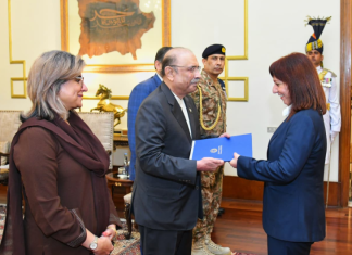 Envoys of Greece, Hungary, and the European Union Present Credentials to President Asif Ali Zardari