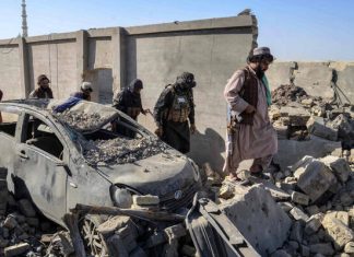 Afghanistan’s Taliban government blames Pakistan for twin drone strikes on Kabul