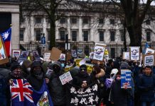 Hundreds in London protest against Beijing ‘mega embassy’