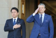 Japan, U.S. defense chiefs confirm strong alliance amid concerns in Asia