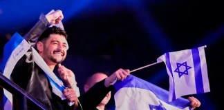 Despite anti-Israel chants in arena, Israel’s Noam Bettan advances to Eurovision final