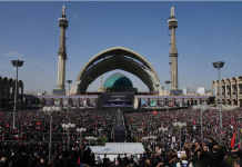 Huge crowd at Khamenei’s funeral in Tehran chants ‘Death to America, Death to Israel!’