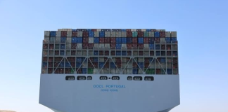 OOCL Portugal Makes first Suez Canal transit as Container Traffic Rebounds