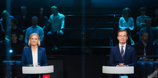 Swedish center-left bloc leads tight election; in surprise, far right loses ground