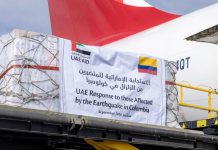 UAE Delivers Humanitarian Aid to Earthquake-Hit Colombia