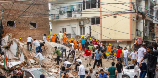 Six Killed in Tragic New Delhi Building Collapse as Rescue Operation Continues